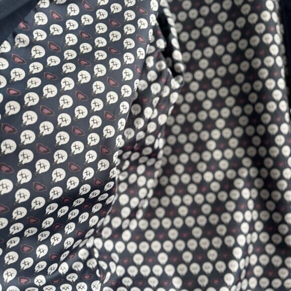 Uniqlo Kaws Andy Warhol Unisex UT Coach Jacket Lined Button Up Navy Blue XL - Picture 6 of 10